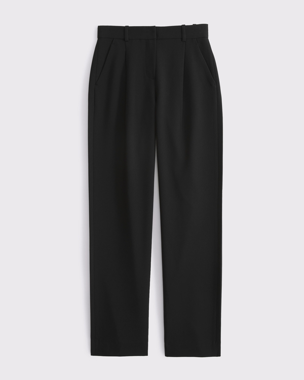 A&F Quinn Tailored Straight Pant, Black view 1