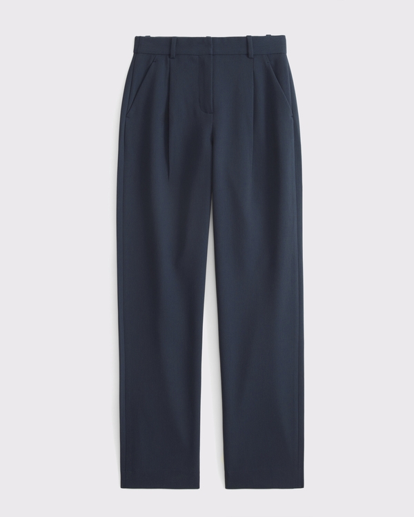 A&F Quinn Tailored Straight Pant, Dark Indigo view 1