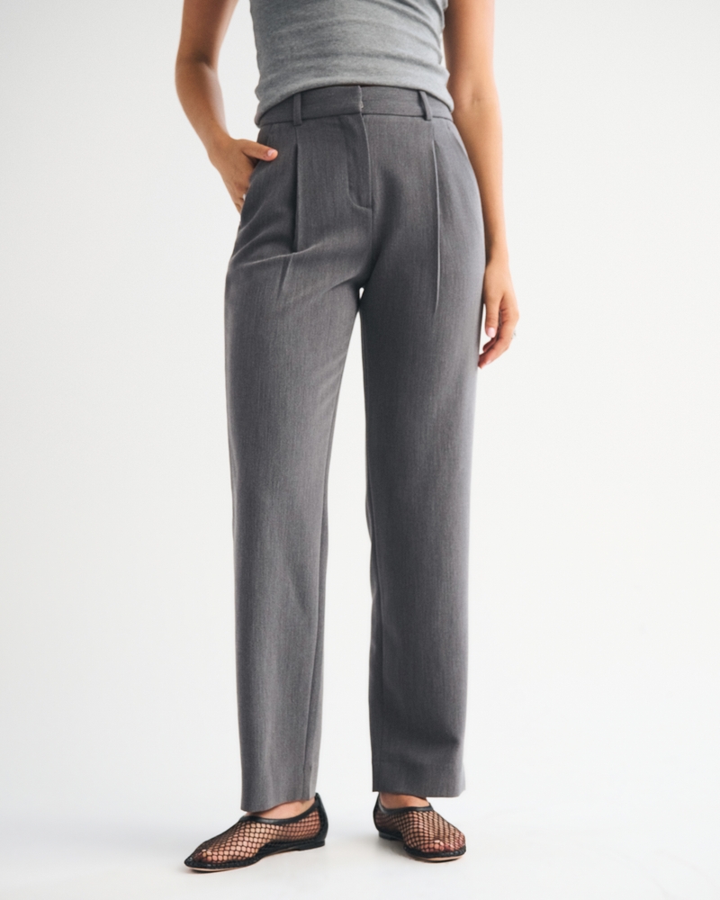 A&F Quinn Tailored Straight Pant