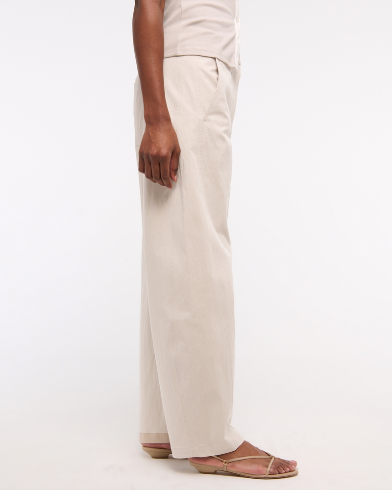 Mid Rise Barrel Pant
