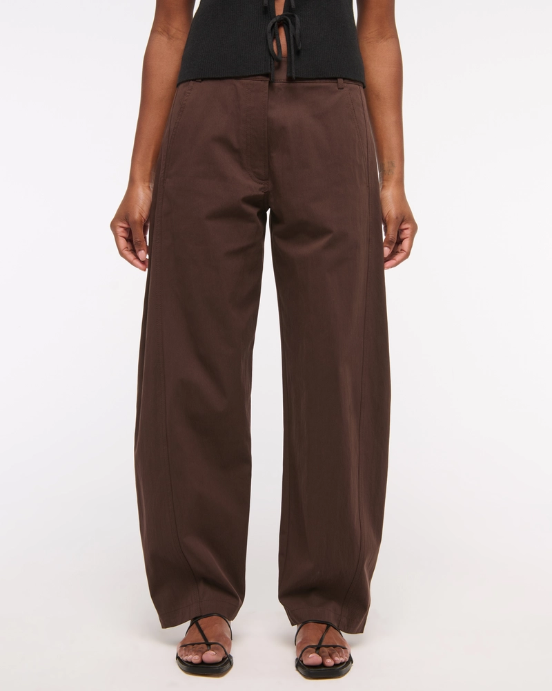 Mid Rise Barrel Pant