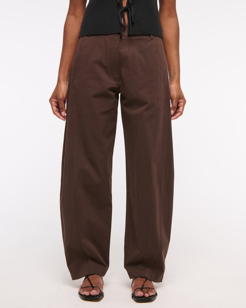 Mid Rise Barrel Pant