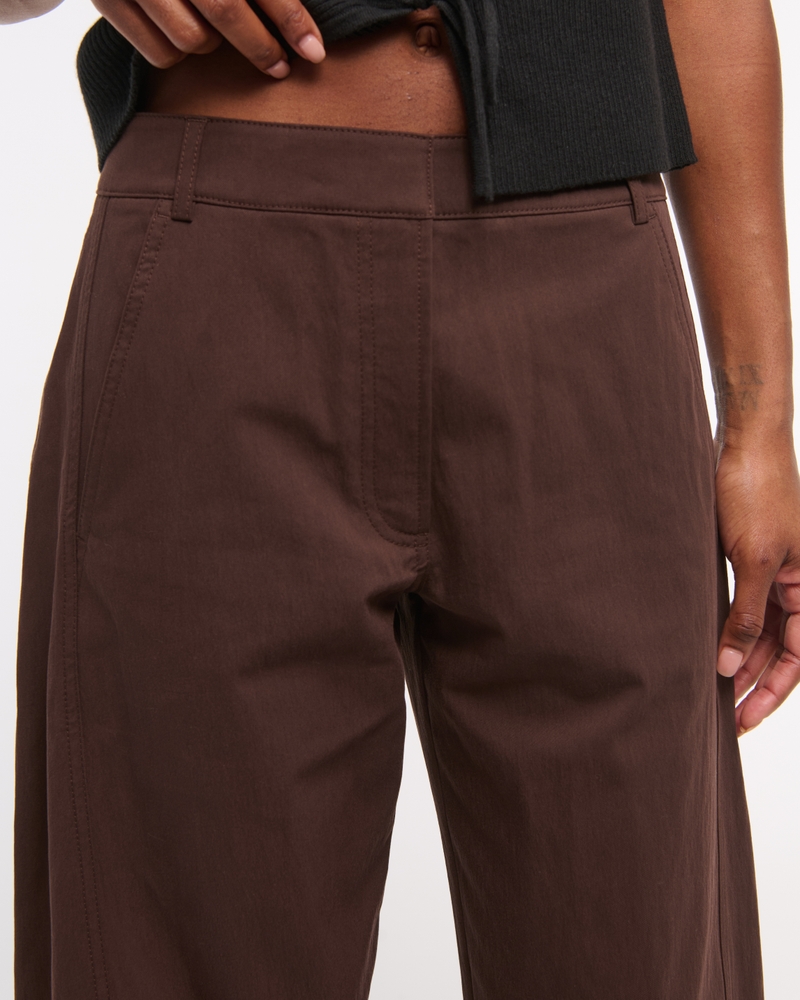 Mid Rise Barrel Pant
