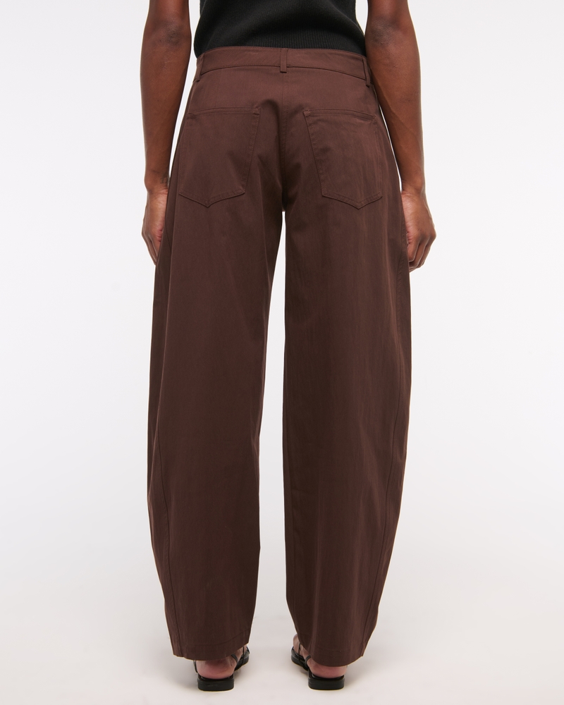 Mid Rise Barrel Pant