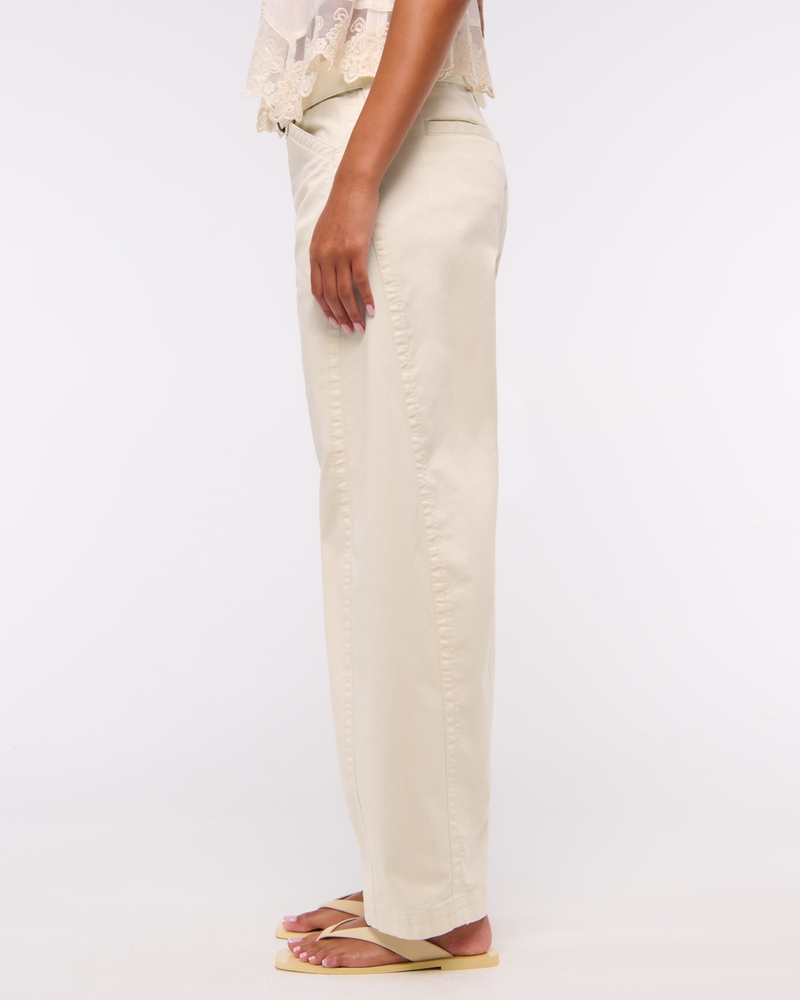 Belted Barrel Pant