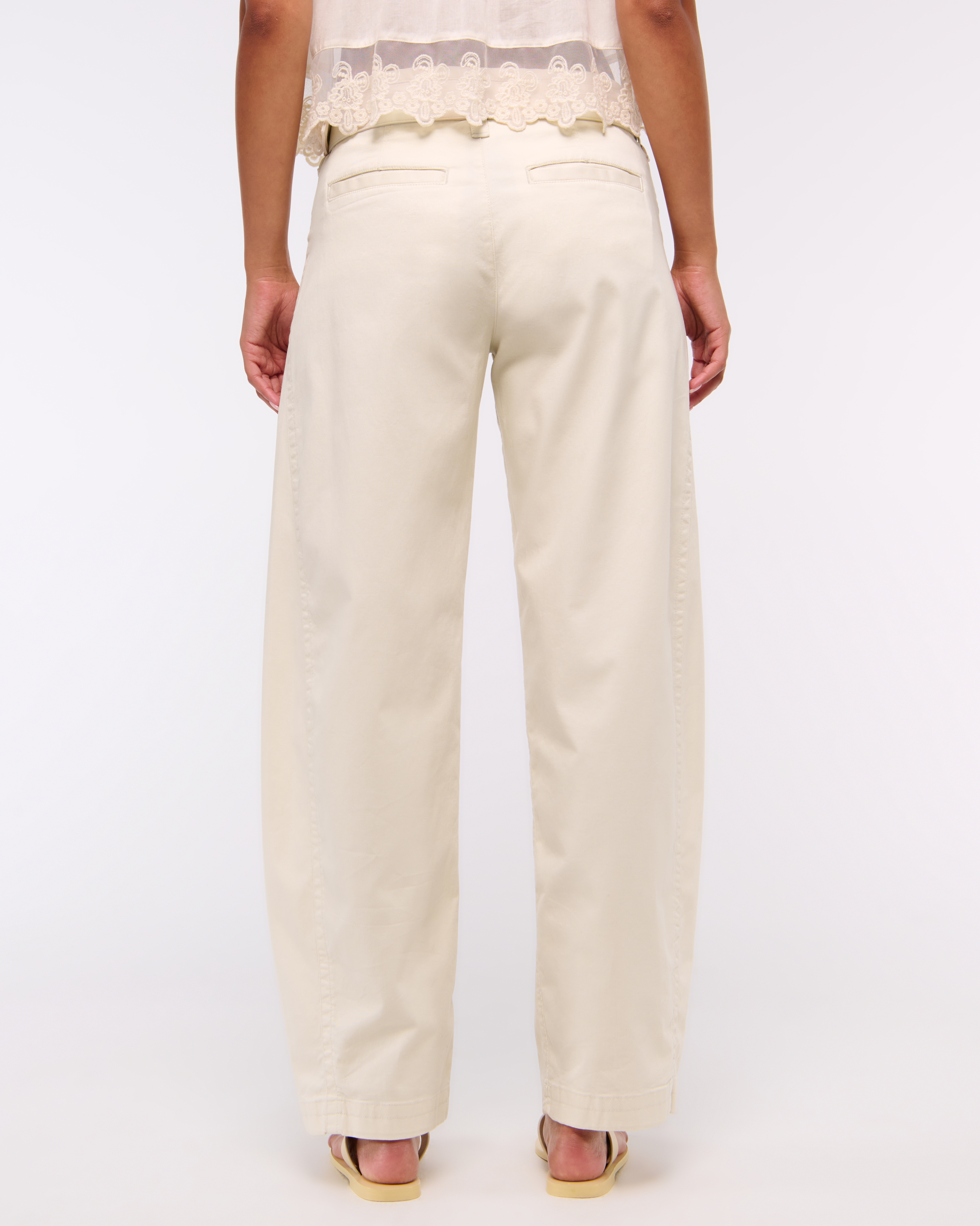 【BAON】Barrels Cool Button Pintuck Pants Women's Stone Barrel Leg Trouser | Brakeburn