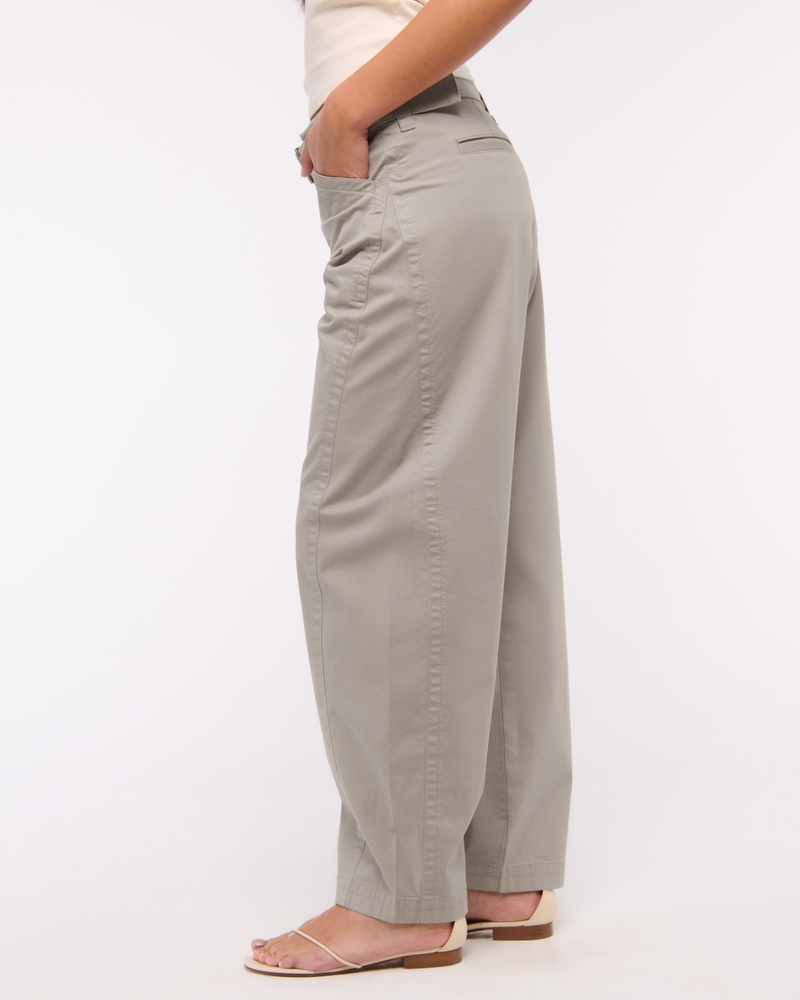 Belted Barrel Pant