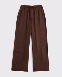 Pull-On-Hose aus Leinenmischung