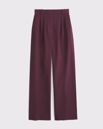 A&F Sloane Tailored Wide Leg Pant