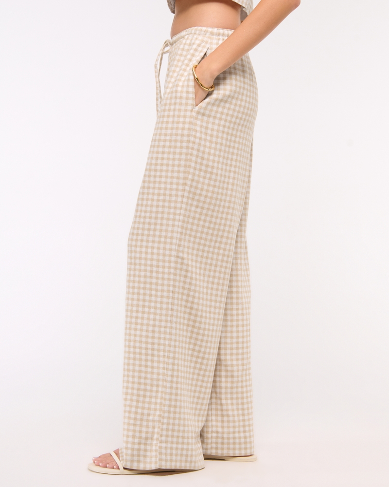 Women's Linen-Blend Pull-On Pant | Women's Clearance | Abercrombie.com
