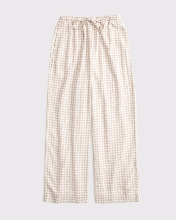 Women's Linen-Blend Pull-On Pant | Women's Clearance | Abercrombie.com