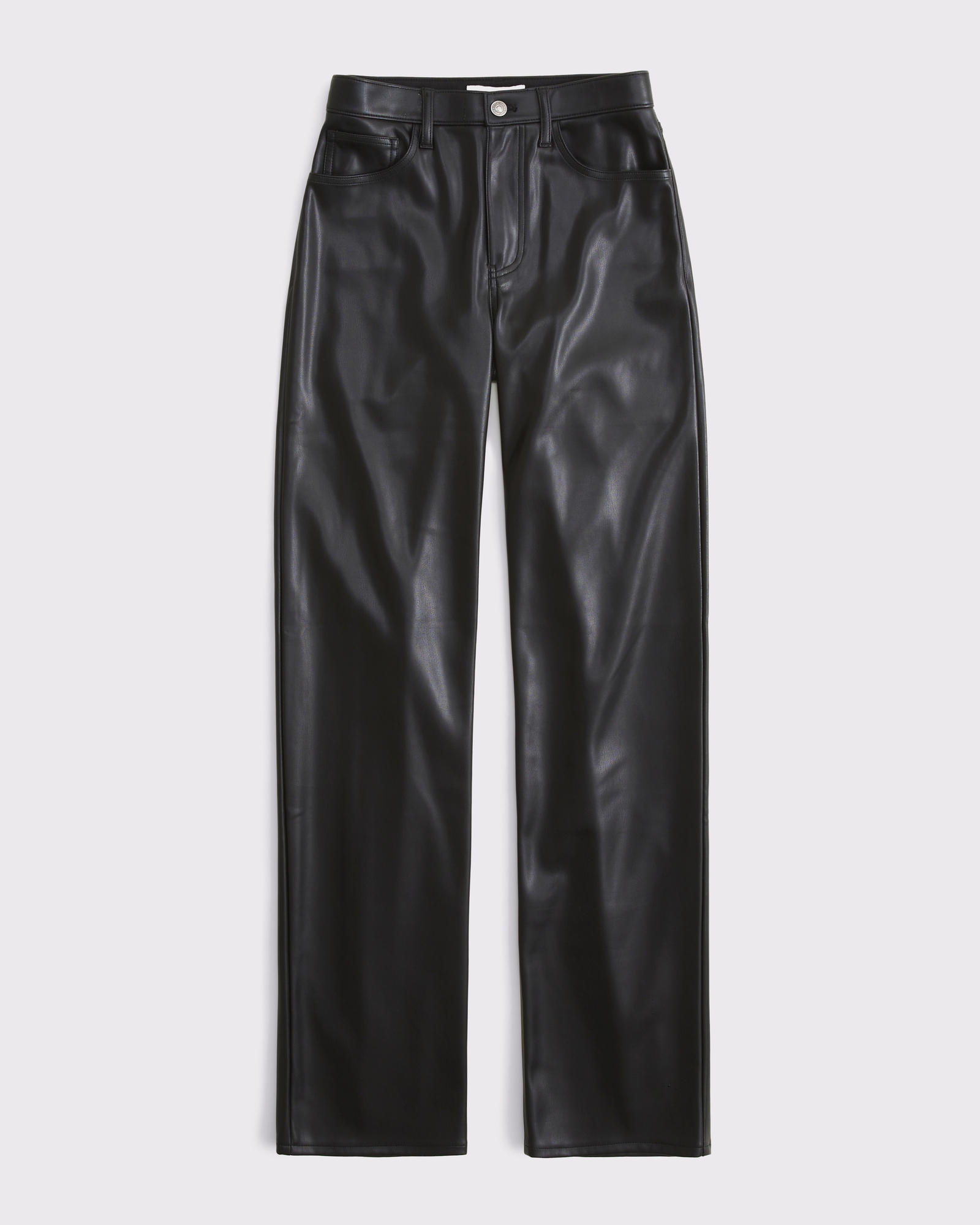 High Rise 90s Relaxed Vegan Leather Pant
