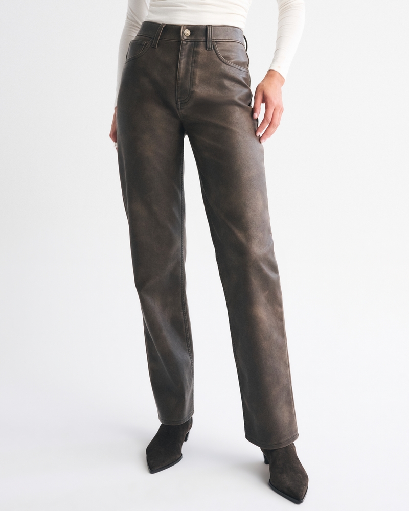 Vegan Leather 90s Relaxed Pant