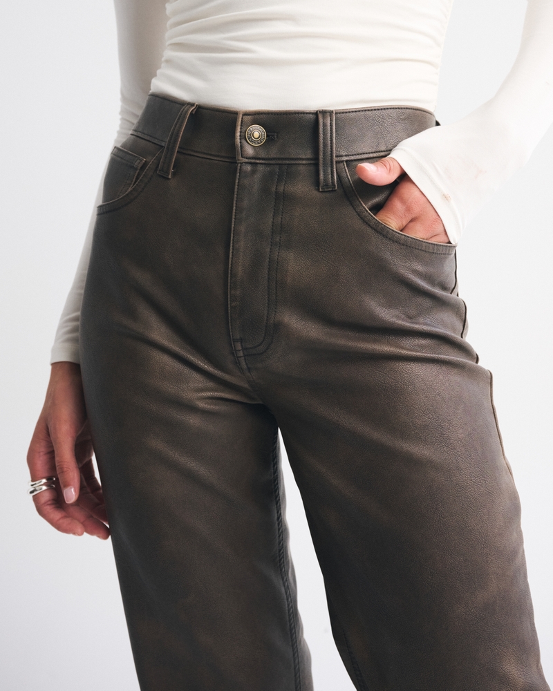 Vegan Leather 90s Relaxed Pant