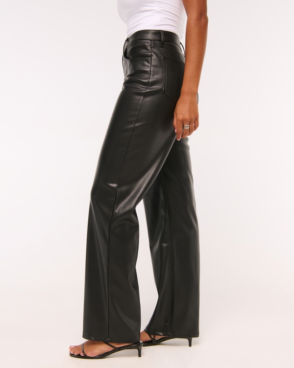 Curve Love Vegan Leather 90s Relaxed Pant