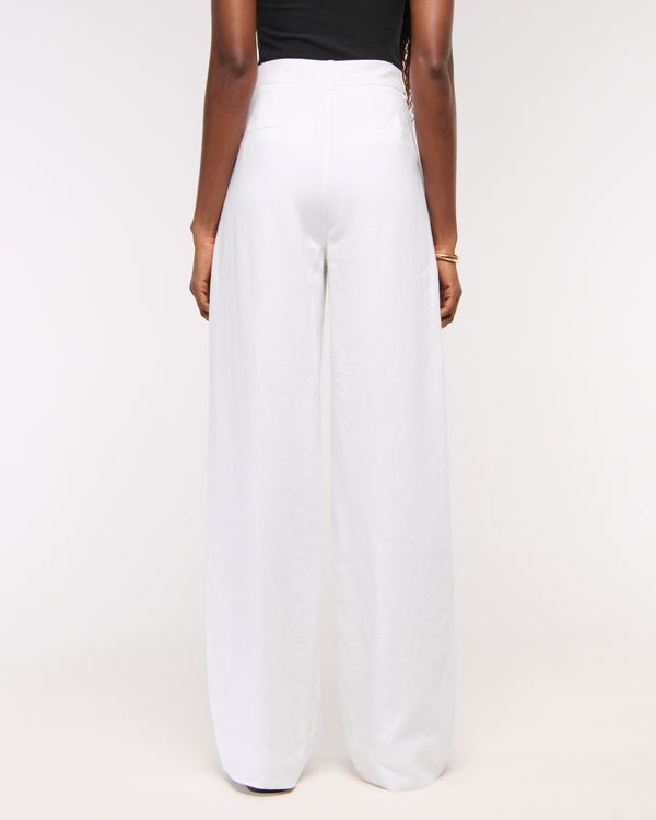 A&F Sloane Linen-Blend Wide Leg Pant