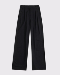 A&F Sloane Linen-Blend Wide Leg Pant