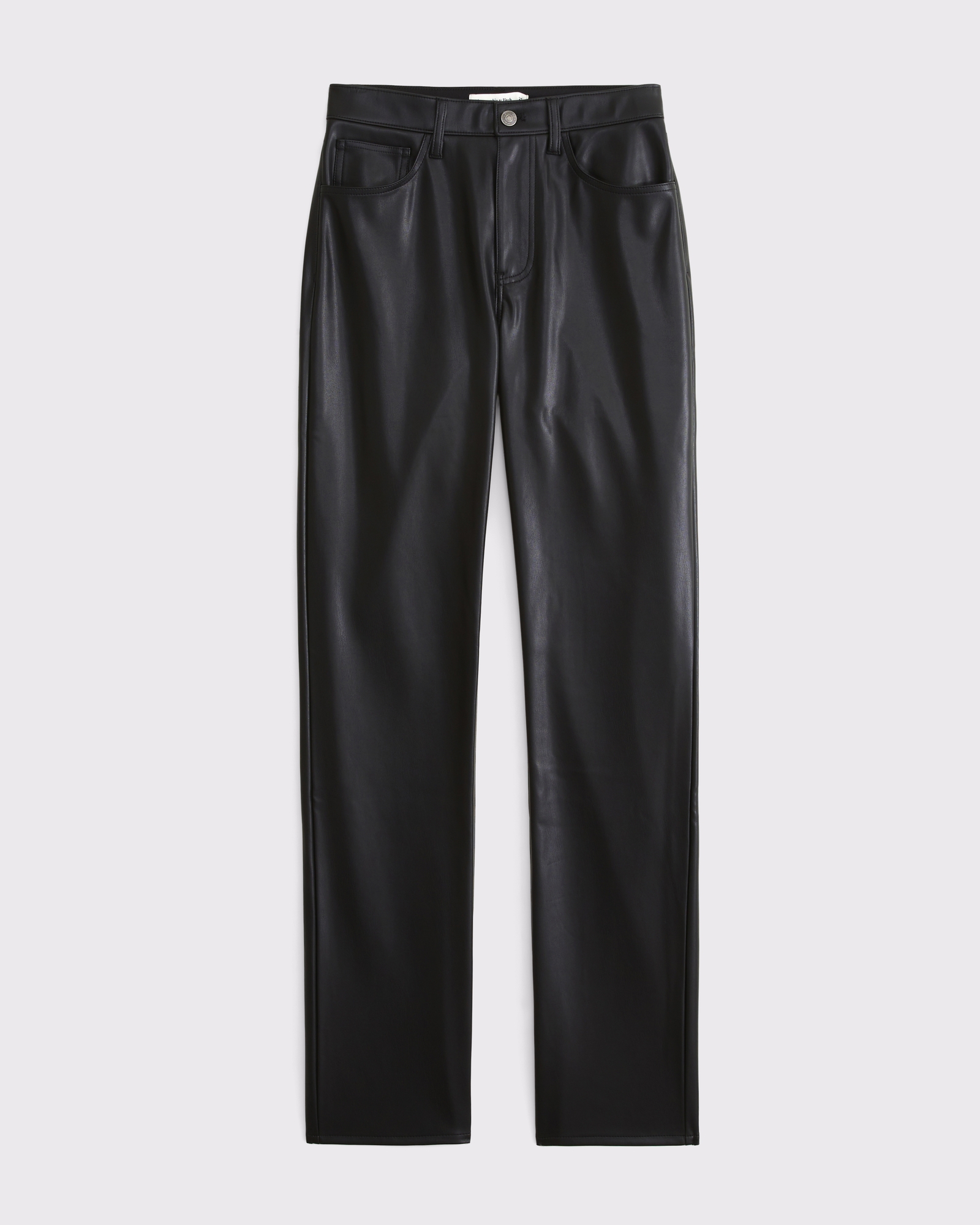 Curve Love High Rise 90s Straight Vegan Leather Pant