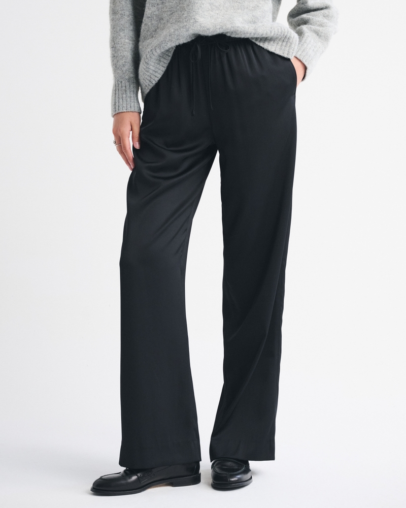 Satin Pull-On Pant