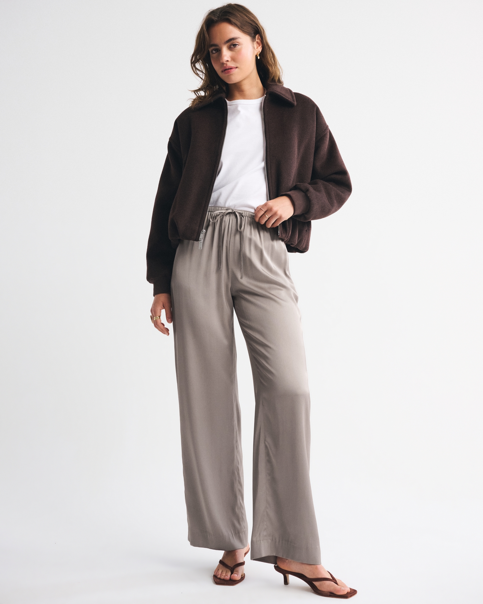 Satin Pull-On Pant