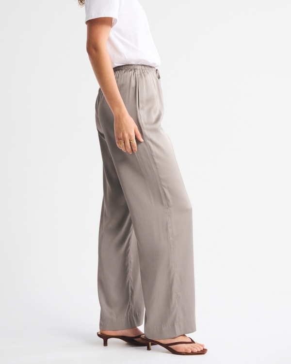 Satin Pull-On Pant