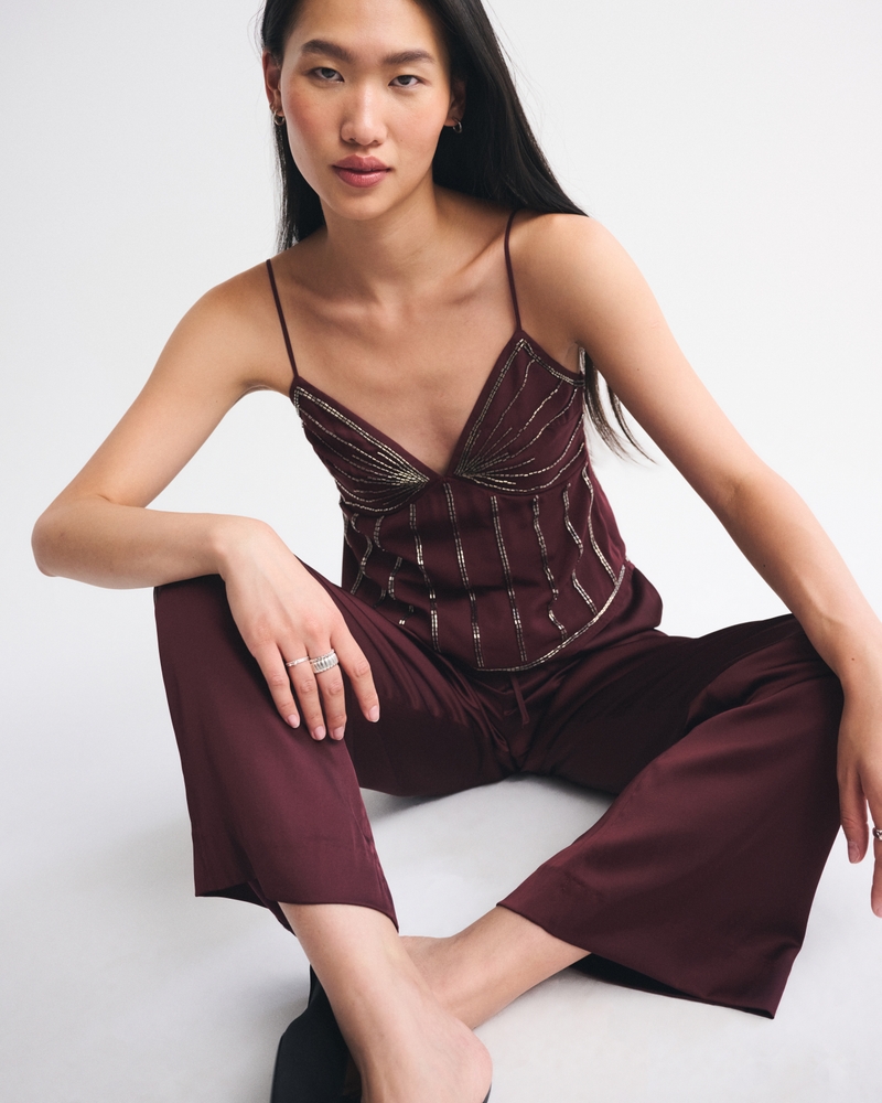 Satin Pull-On Pant