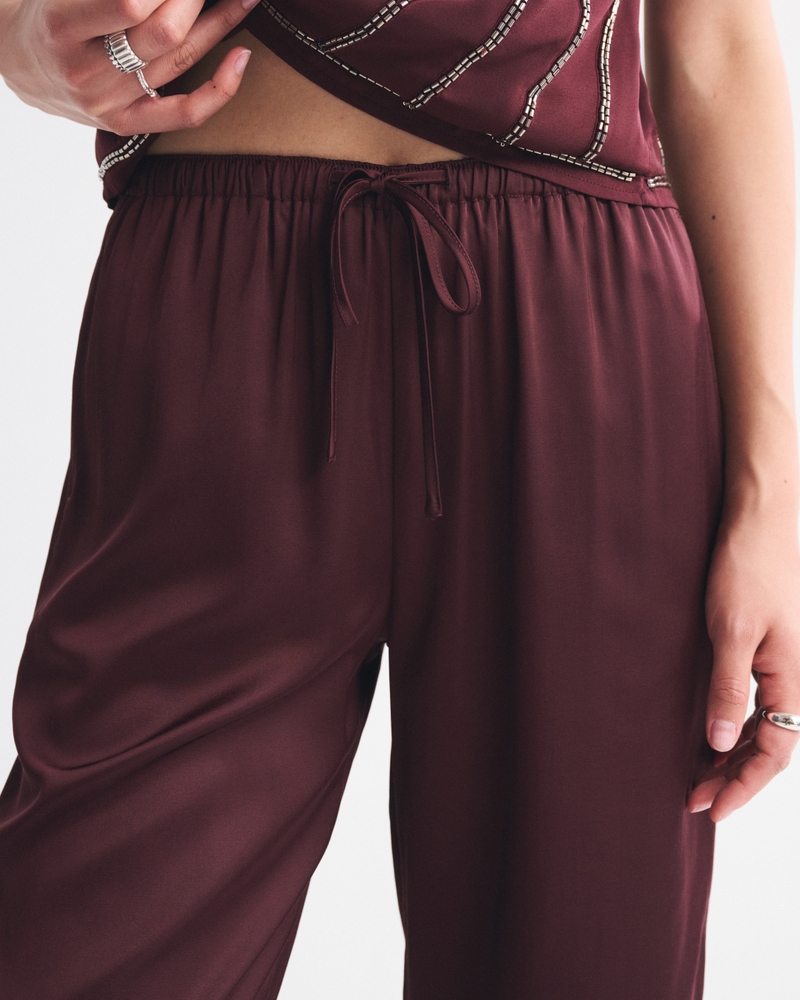Satin Pull-On Pant