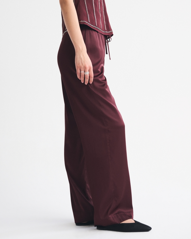 Satin Pull-On Pant