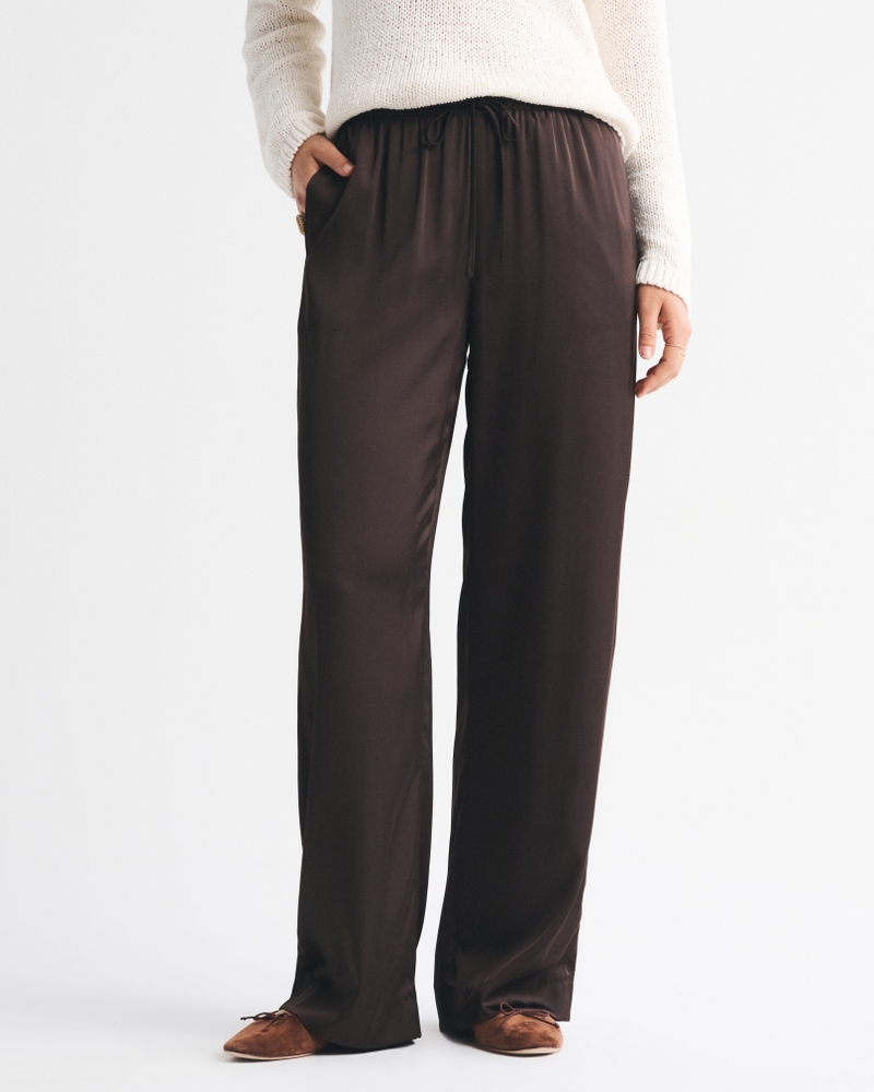 Satin Pull-On Pant