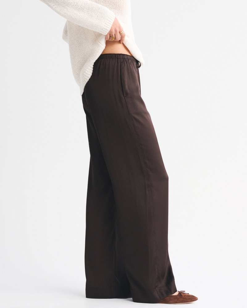 Satin Pull-On Pant