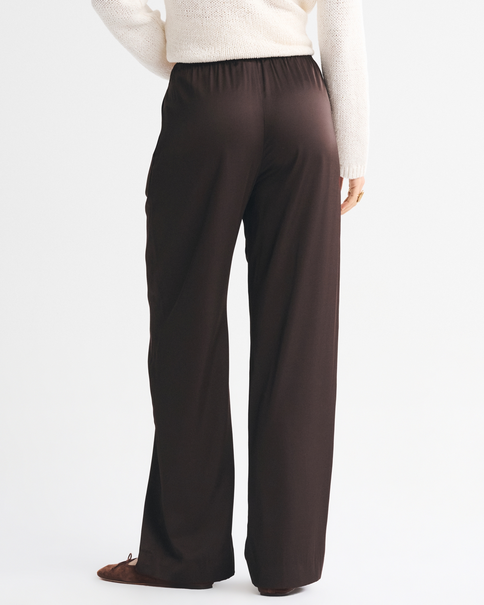 Satin Pull-On Pant