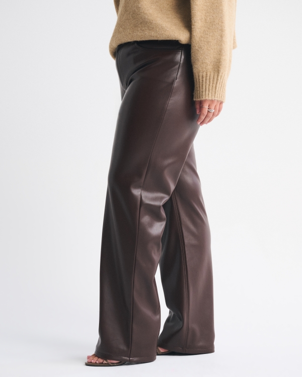 Curve Love High Rise 90s Relaxed Vegan Leather Pant