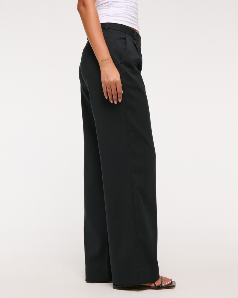 A&F Sloane Low Rise Tailored Wide Leg Pant