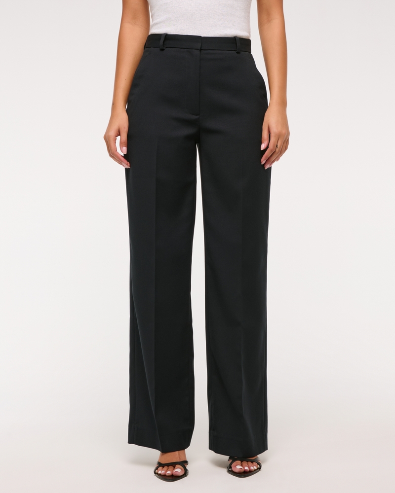 A&F Sloane High Rise Tailored Wide Leg Pant
