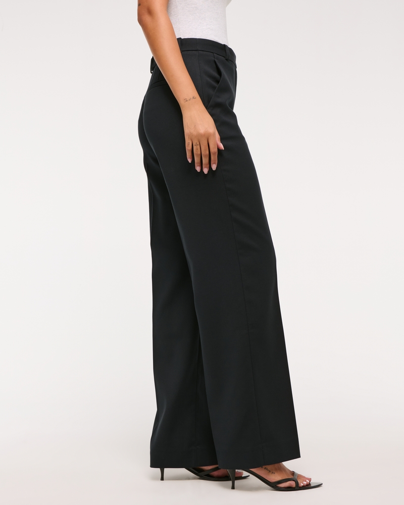 A&F Sloane High Rise Tailored Wide Leg Pant