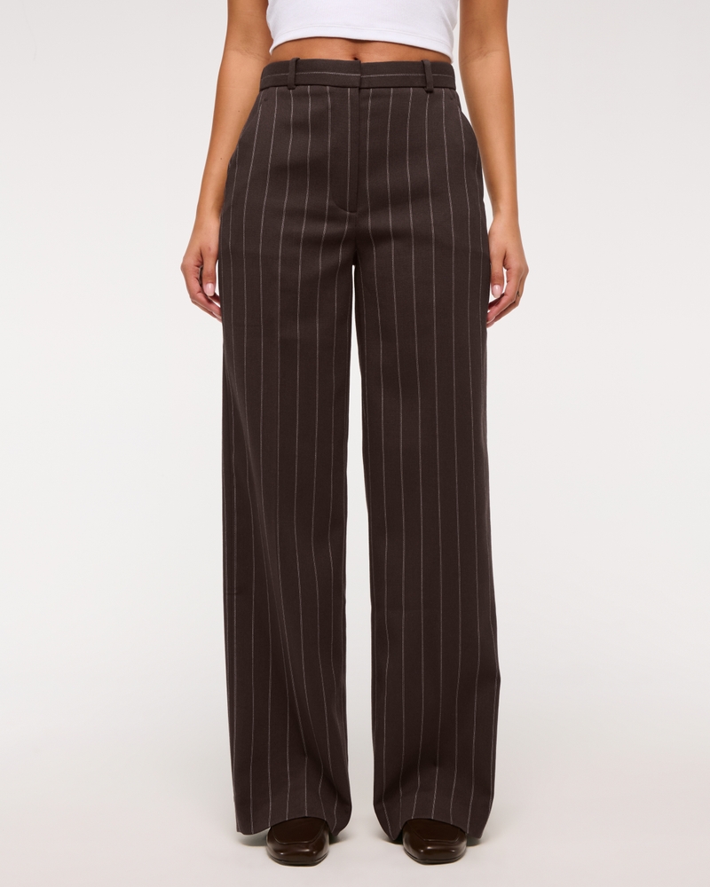 A&F Sloane High Rise Tailored Wide Leg Pant
