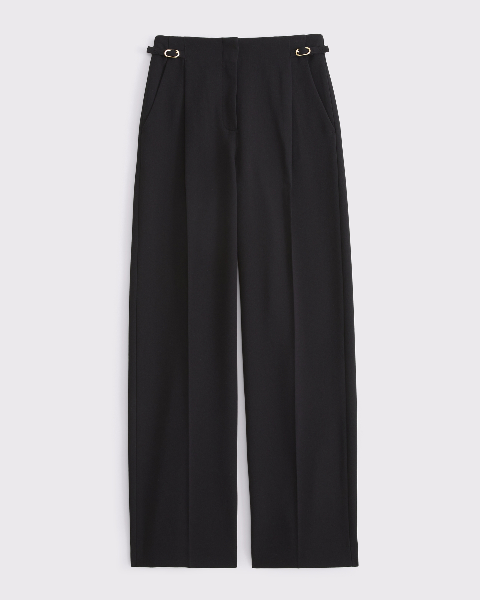 A&F Sloane Tailored Hardware Wide Leg Pant