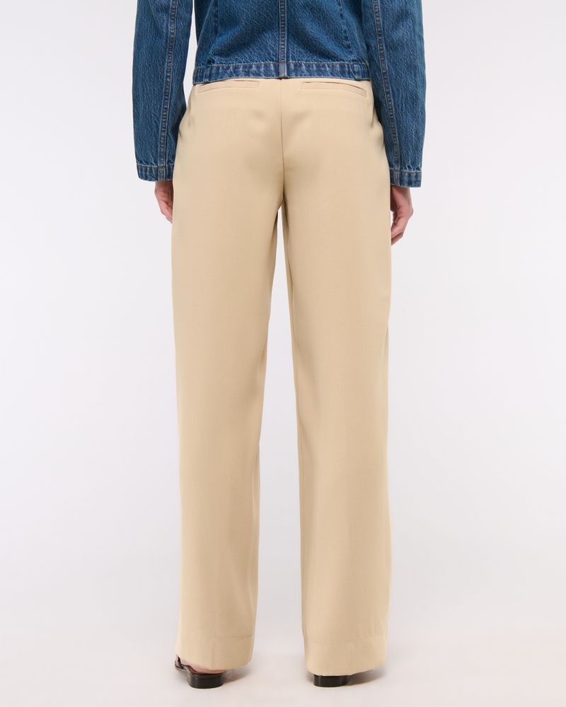 A&F Sloane Crepe Tailored Wide Leg Pant