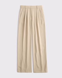 A&F Sloane Crepe Tailored Wide Leg Pant