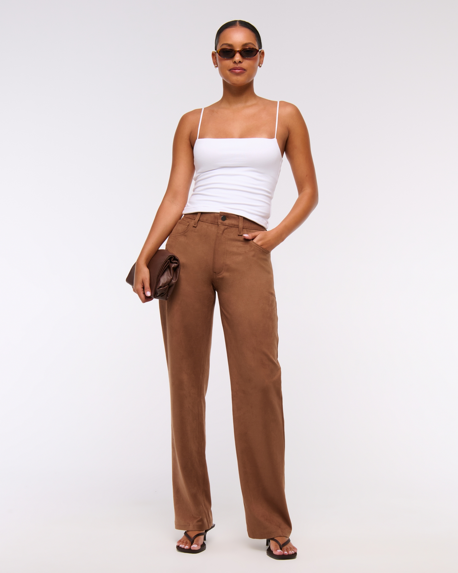 Vegan Suede 90s Relaxed Pant