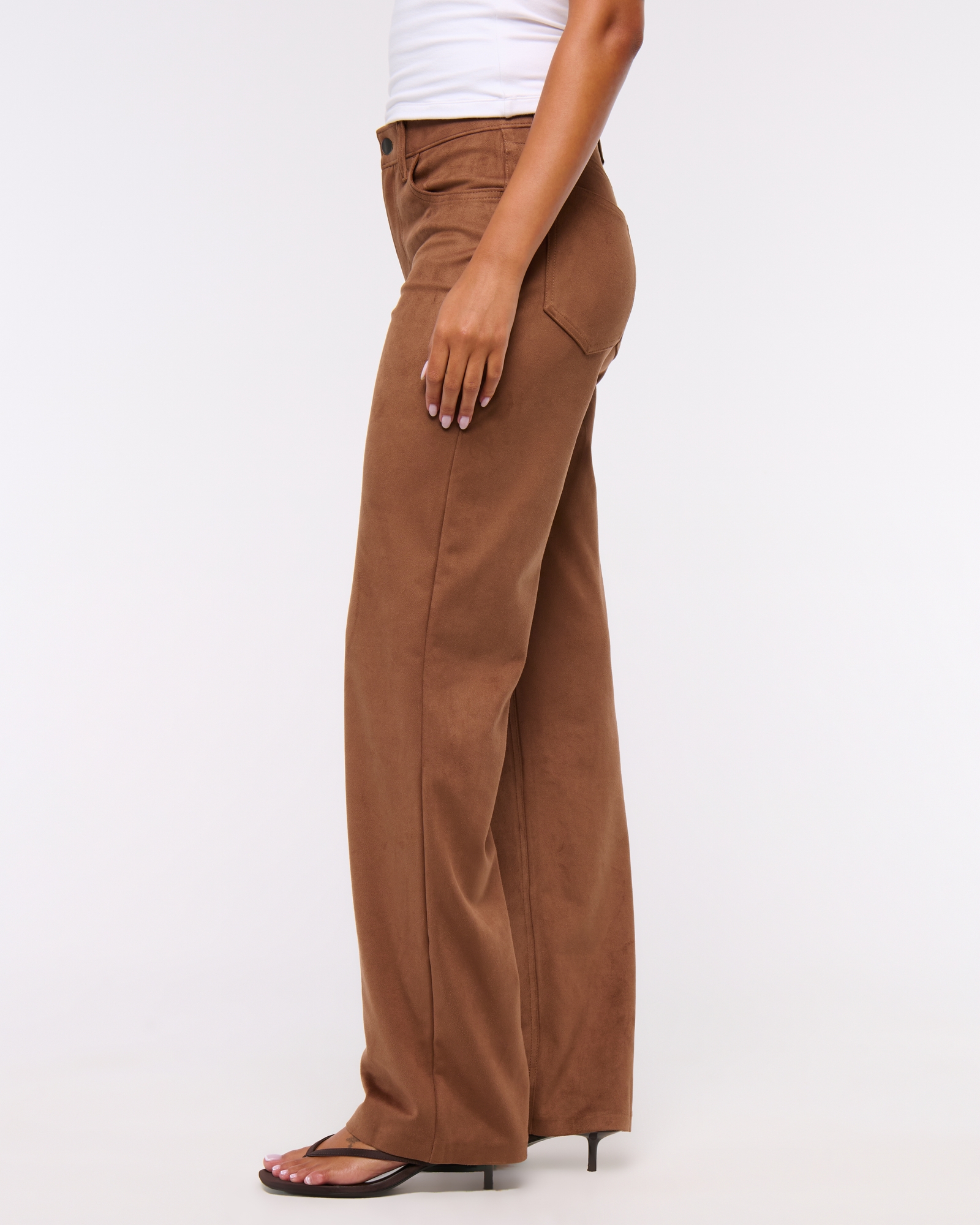 Vegan Suede 90s Relaxed Pant