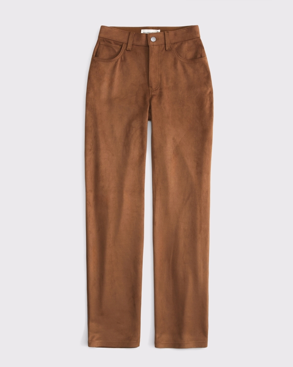 Women's Vegan Suede 90s Relaxed Pant | Women's Clearance