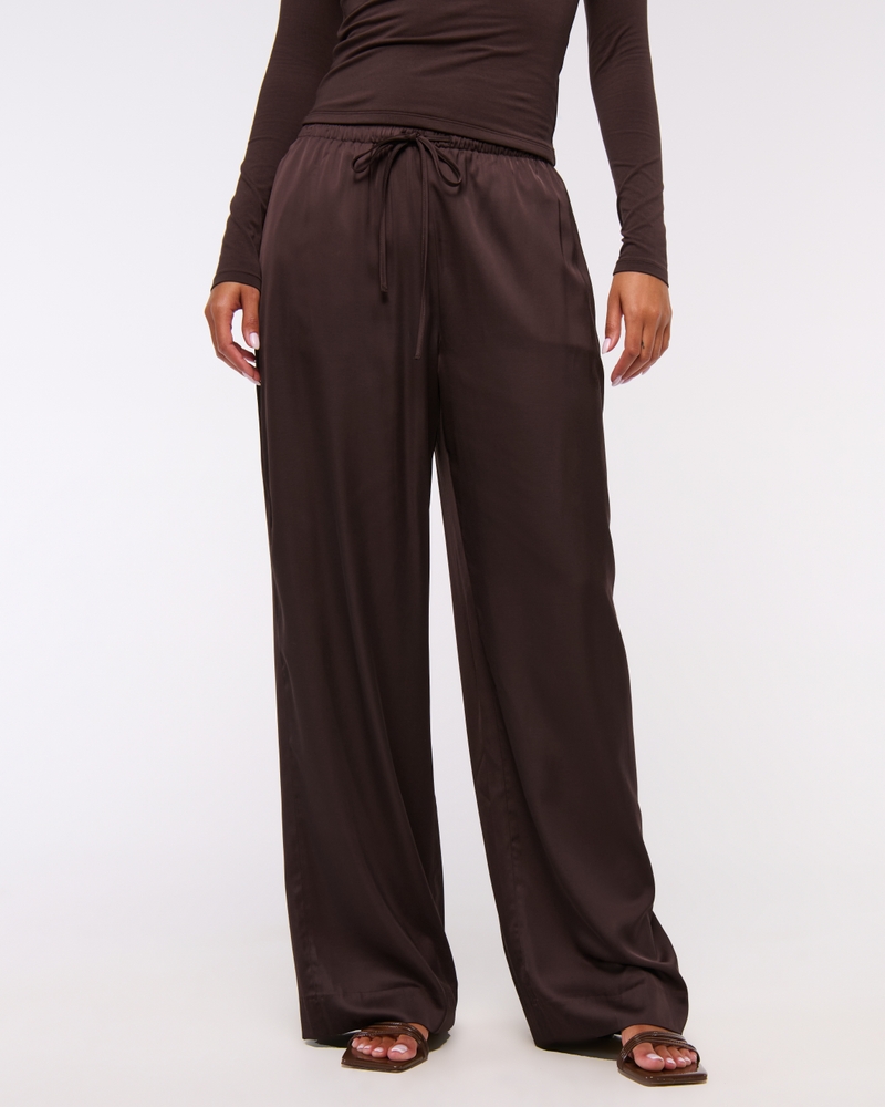 Satin Pull-On Pant