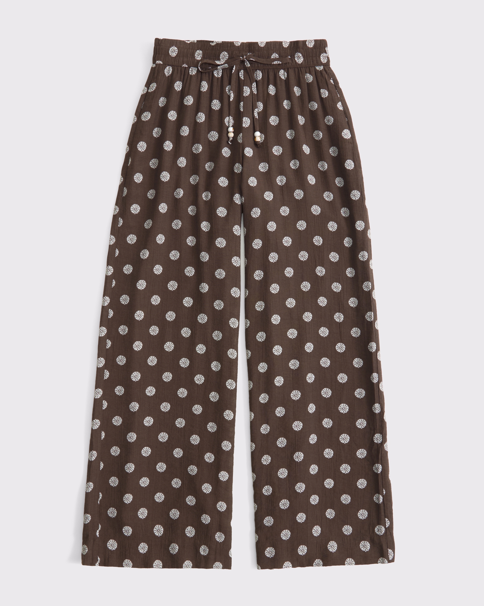 Crinkle Textured Pull-On Pant