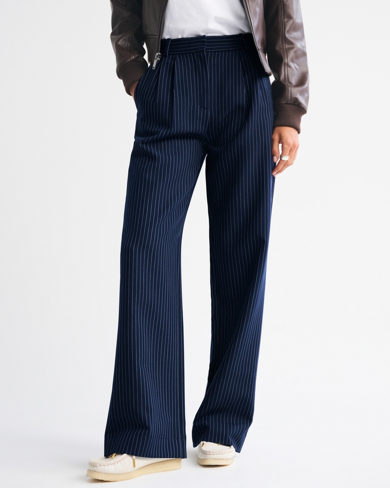 A&F Sloane Tailored Wide Leg Pant