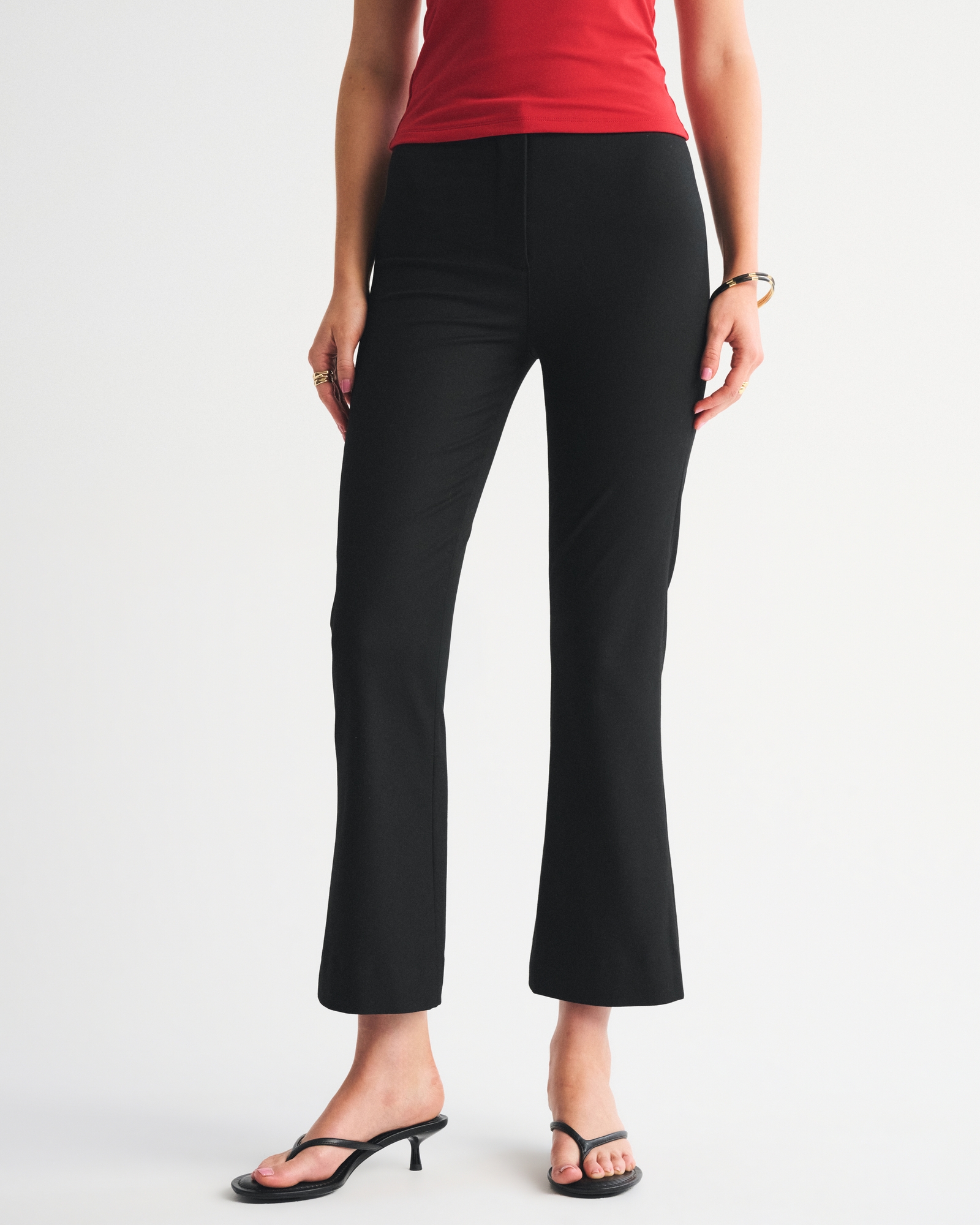 A&F Forme Cropped Bootcut Pant