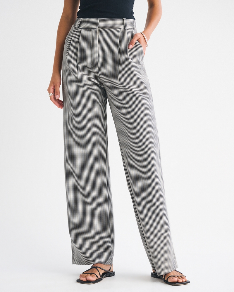 A&F Sloane Tailored Wide Leg Pant