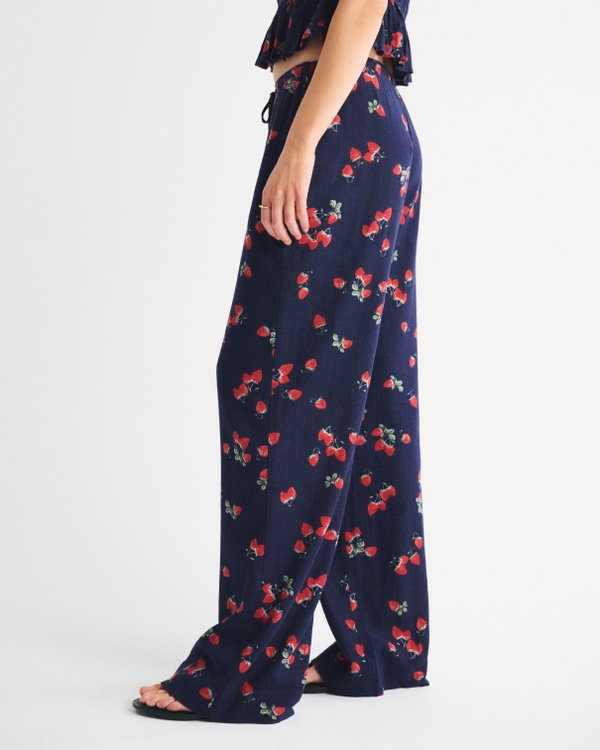 Linen-Blend Pull-On Pant