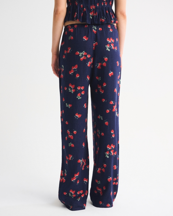 Linen-Blend Pull-On Pant