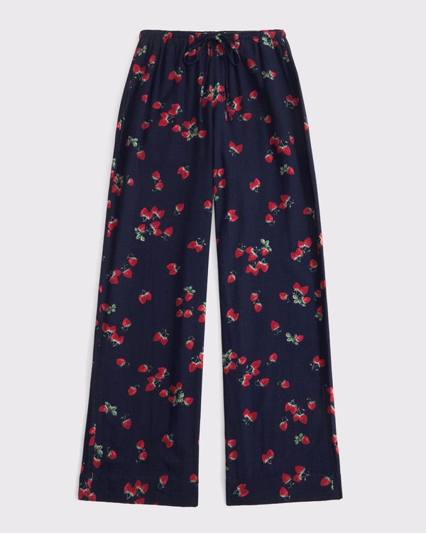 Linen-Blend Pull-On Pant